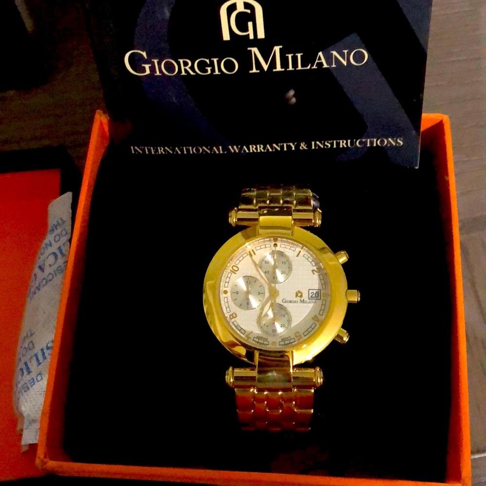 Watch stainless steel, water resistant Brand New in Box with tags.